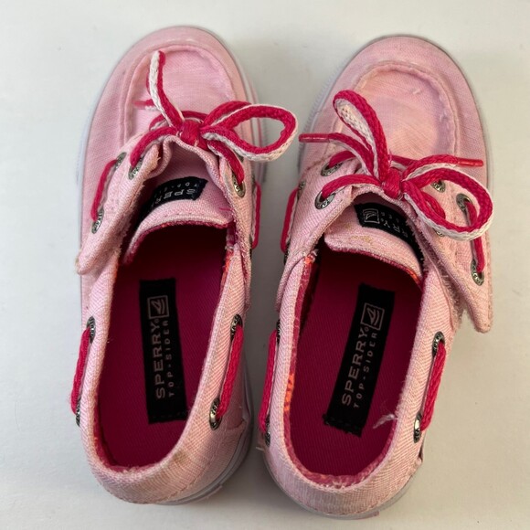 Sperry Top-Sider | Pink Heather Bahama Crib Boat Shoe Size 8 - Picture 5 of 8